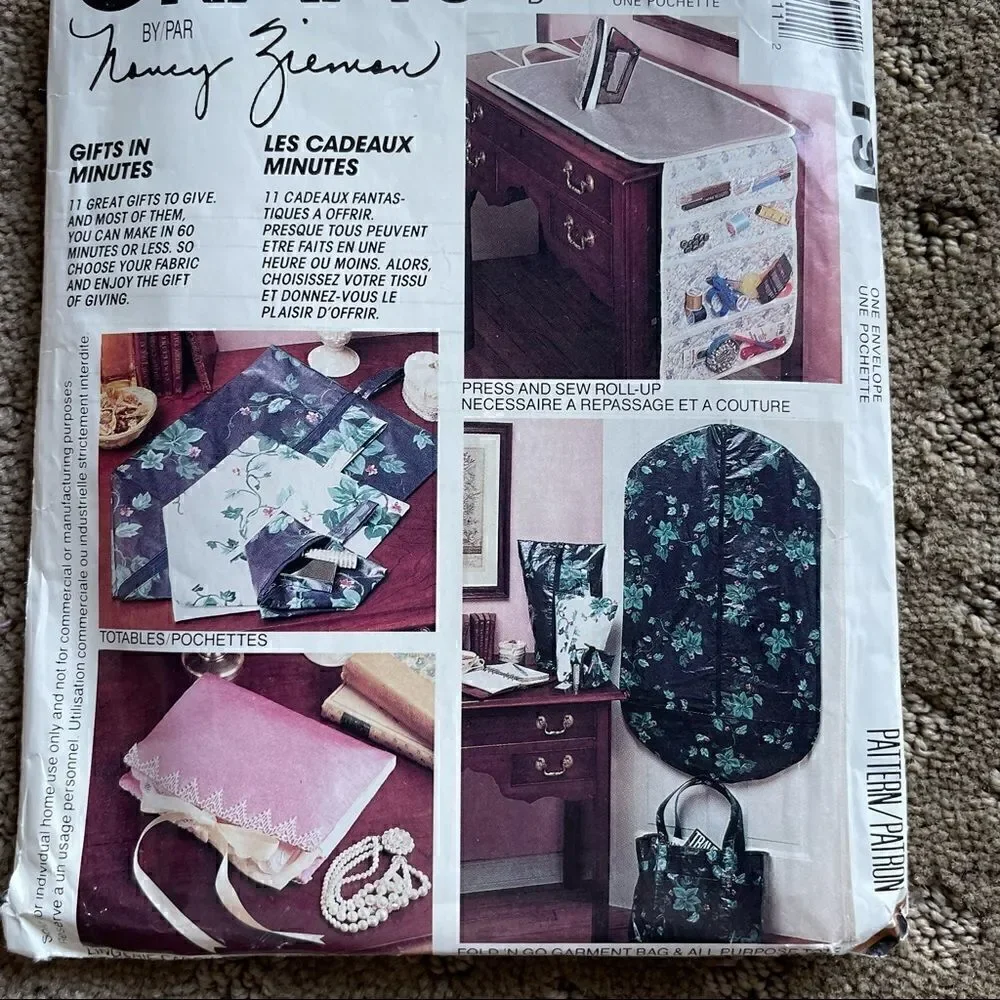 McCall’s Crafts Vintage Sewing Patterns for Household Gifts 791